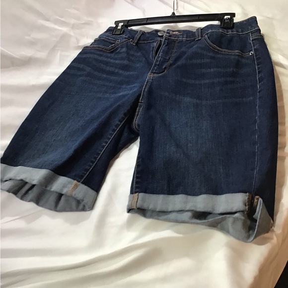 Time and Tru Pants - Time and Tru Dark Blue Jean Shorts